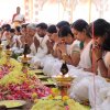 Conclusion of Namavali and flower offering 